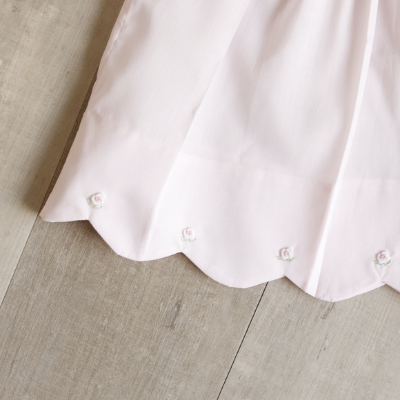 Pink Heirloom Smocked Bishop Dress Bloomer Hat Set Feltman Brothers NWT 6 Months - Picture 8 of 9